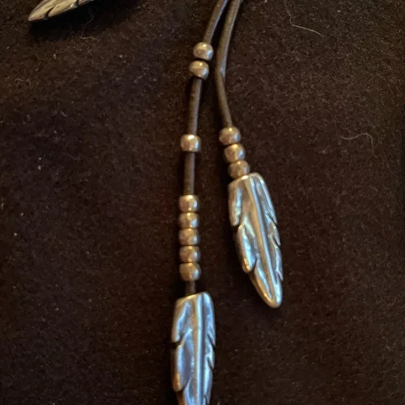 Uno de 50 silver and brown leather choker - Picture 5 of 6